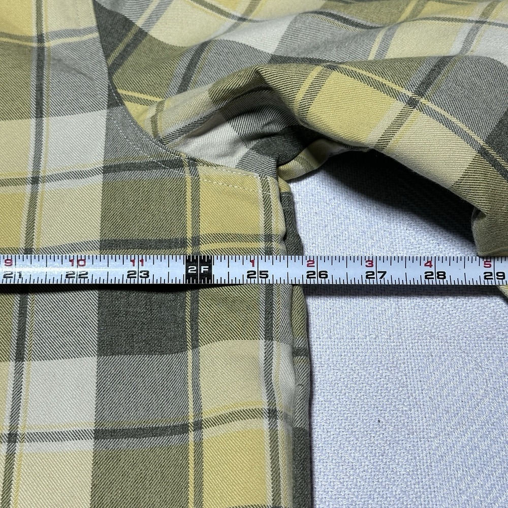 NEW Adidas Flannel Shirt Rain Jacket Mens XL Yellow Plaid Water Repellent NWT - Picture 10 of 14